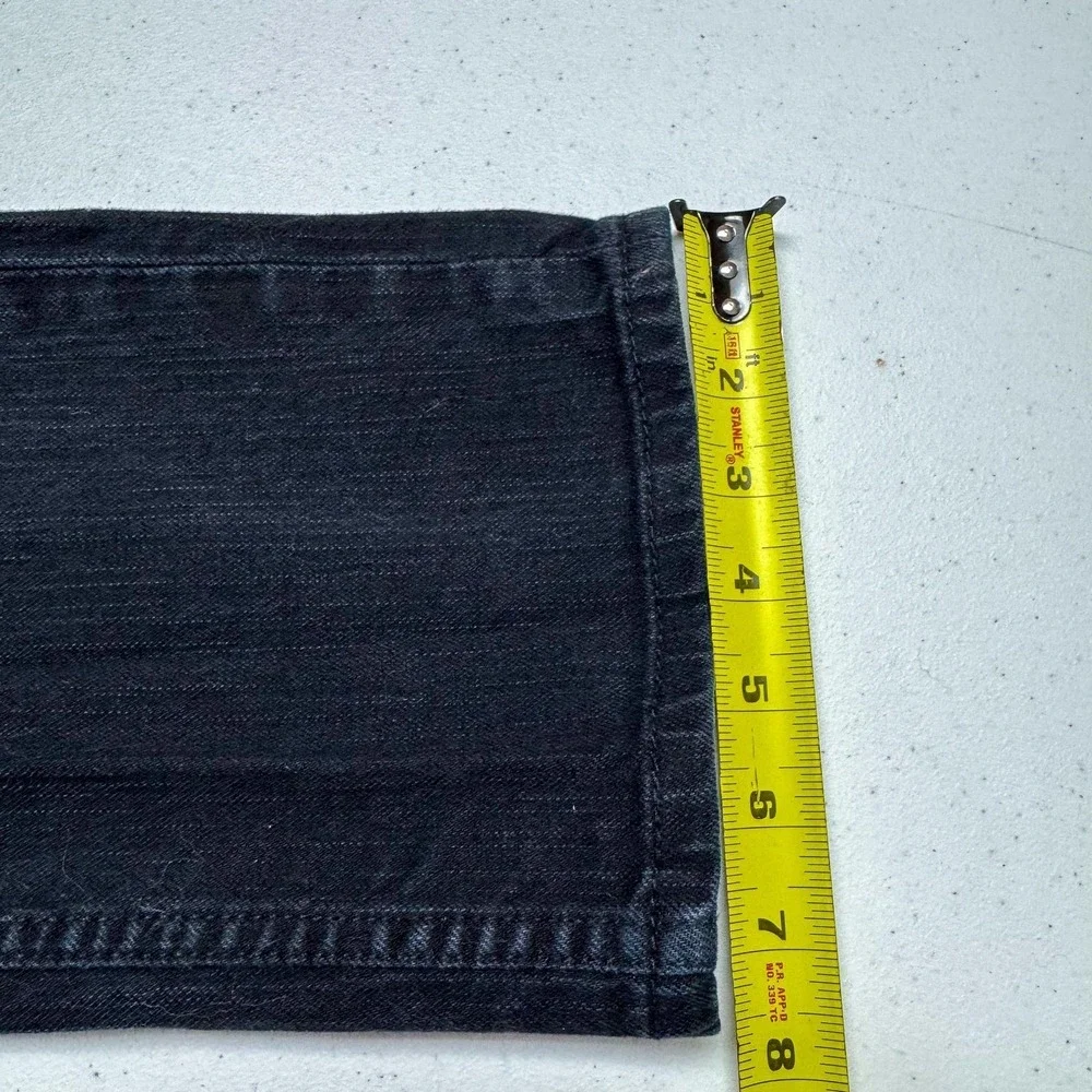 Levis 511 Jeans Mens 36 Black‎ Slim Fit Stretch Charcoal Denim Zip Fly 36x35
